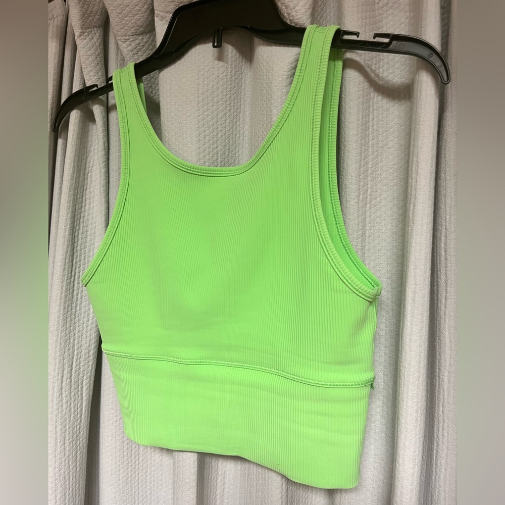 Scream Green Lululemon Power Pivot tank